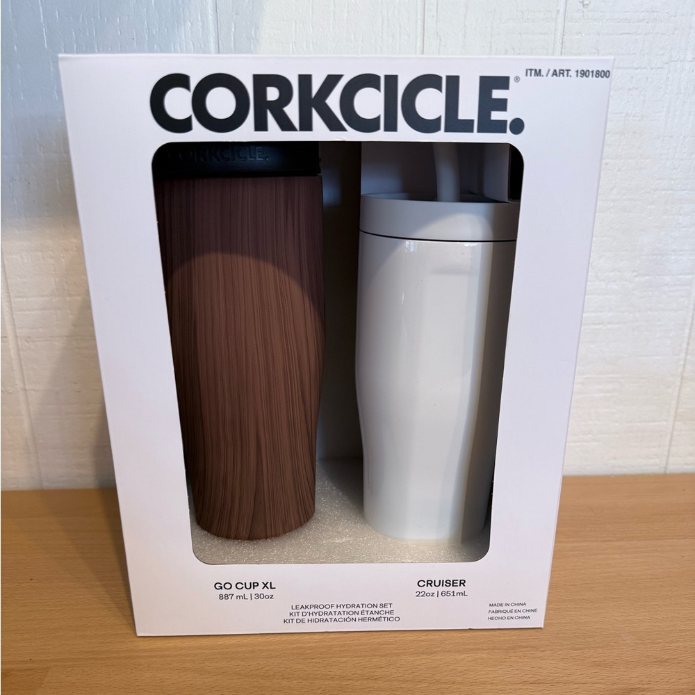 Corkcicle Go Cup XL‎ and Cruiser Leakproof Set | Brand NEW